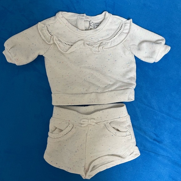 Janie and jack baby girl set with shorts and top 6-12mon